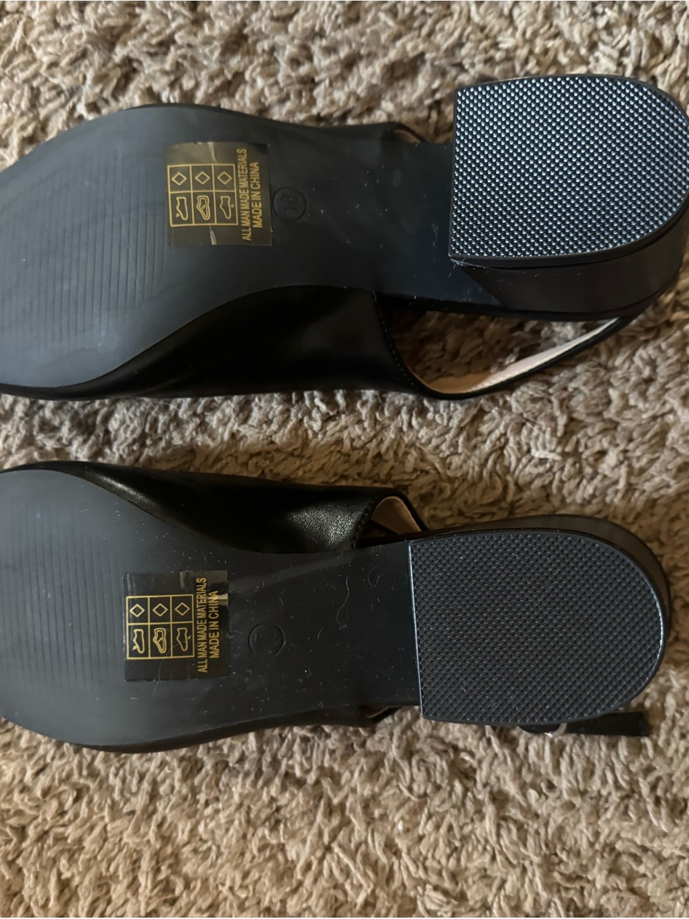 Berness Black Pointed-Toe Slingback Heels - Picture 3 of 3